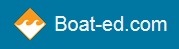 boat-ed.com logo associated with BoatSafe US to provide boating safety exams to get boating license